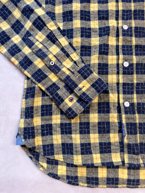 Chemise à manches longues NZA New Zealand Auckland Whakarewarewa homme bleu marine jaune taille S — vue 3