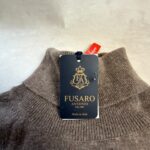 Pull à col roulé Fusaro Antonio homme taupe taille 3XL — vue 10