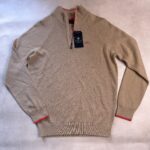 Pull camionneur à demi-zip NZA New Zealand Auckland Ralph homme beige sable taille L — vue 2