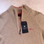 Pull camionneur à demi-zip NZA New Zealand Auckland Ralph homme beige sable taille L — vue 3