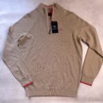 Pull camionneur à demi-zip NZA New Zealand Auckland Ralph homme beige sable taille L — vue 4