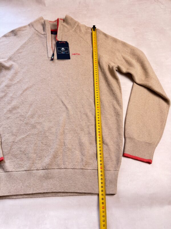 Pull camionneur à demi-zip NZA New Zealand Auckland Ralph homme beige sable taille L — vue 5