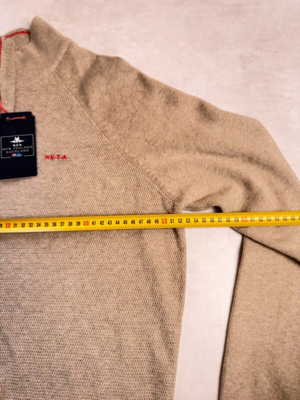 Pull camionneur à demi-zip NZA New Zealand Auckland Ralph homme beige sable taille L — vue 6