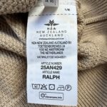 Pull camionneur à demi-zip NZA New Zealand Auckland Ralph homme beige sable taille L — vue 8