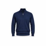 Pull col camionneur Tomacelli Napoli homme bleu marine taille XXL