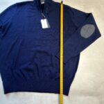 Pull col camionneur Tomacelli Napoli homme bleu marine taille XXL — vue 6