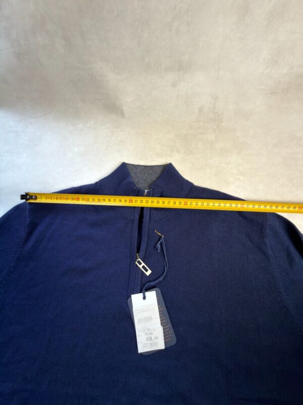 Pull col camionneur Tomacelli Napoli homme bleu marine taille XXL — vue 8