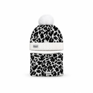 Ensemble bonnet et tour de cou enfant Boboli 490474 noir/gris clair taille M/50