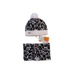 Ensemble bonnet et tour de cou enfant Boboli 490474 noir/gris clair taille M/50 — vue 2