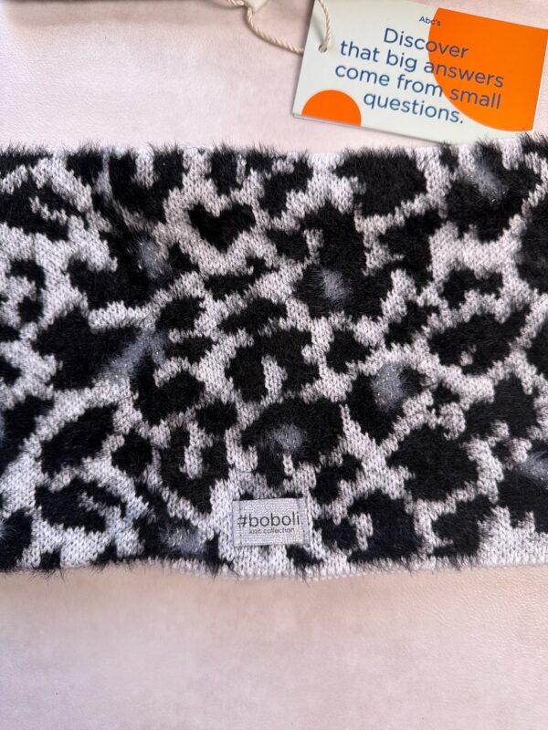 Ensemble bonnet et tour de cou enfant Boboli 490474 noir/gris clair taille M/50 — vue 5