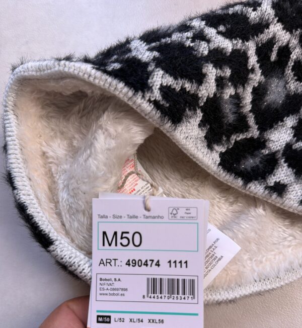 Ensemble bonnet et tour de cou enfant Boboli 490474 noir/gris clair taille M/50 — vue 6