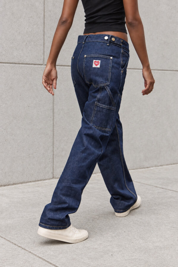 Pantalon de travail en jean Carhartt WIP femme bleu indigo taille 38