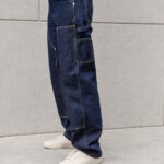 Pantalon de travail en jean Carhartt WIP femme bleu indigo taille 38 — vue 4