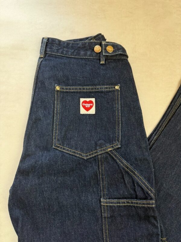 Pantalon de travail en jean Carhartt WIP femme bleu indigo taille 38 — vue 6