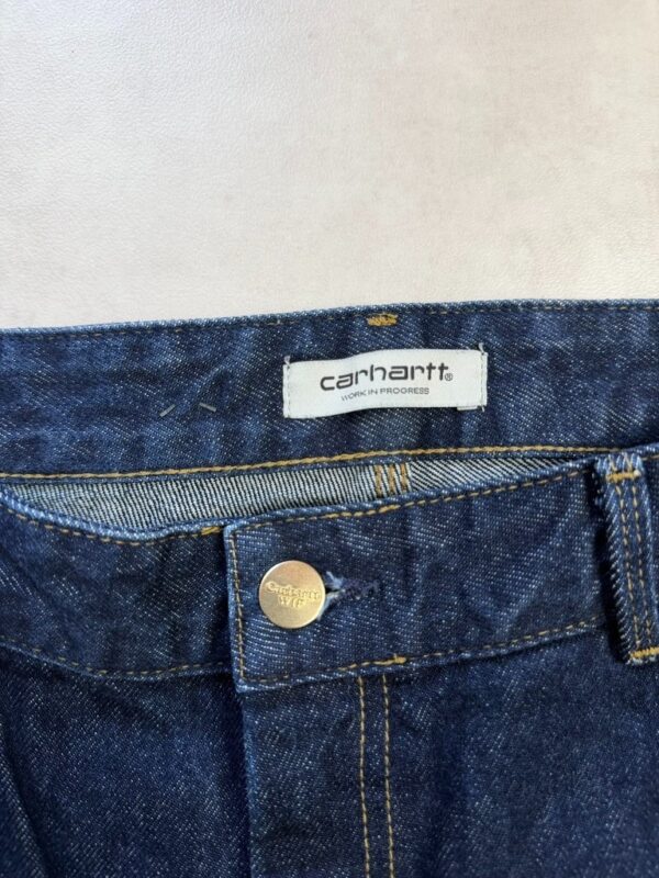 Pantalon de travail en jean Carhartt WIP femme bleu indigo taille 38 — vue 10