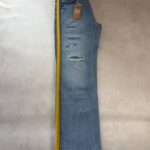Jean droit déchiré Bizzbee femme bleu délavé taille T38 — vue 4