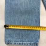 Jean droit déchiré Bizzbee femme bleu délavé taille T38 — vue 6