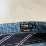 Jean droit déchiré Bizzbee femme bleu délavé taille T38 — vue 8