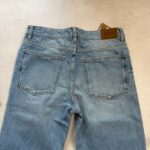 Jean droit déchiré Bizzbee femme bleu délavé taille T38 — vue 10