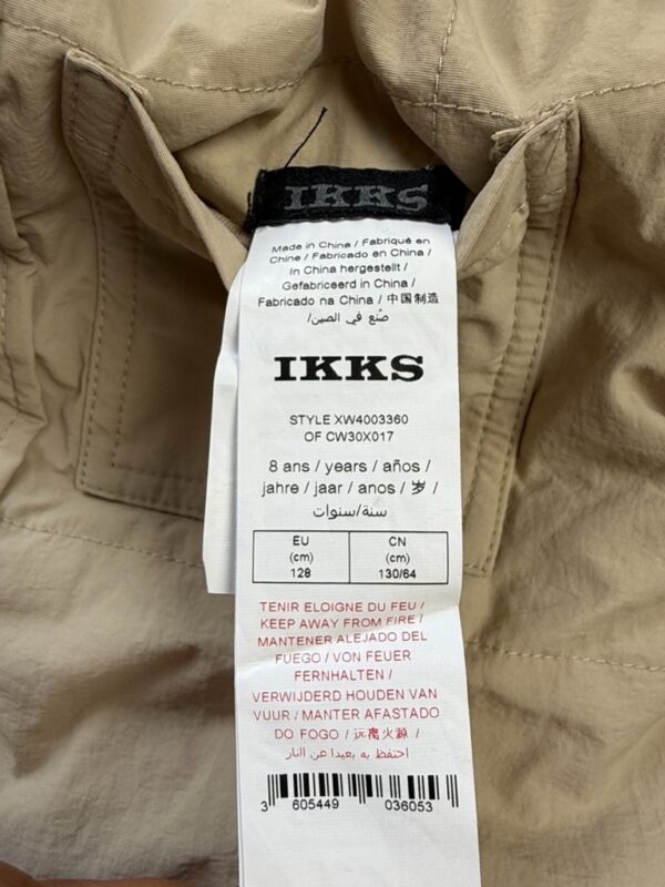 Veste matelassée réversible enfant IKKS beige taille 8 ans — vue 8