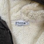 Sweat à capuche zippé doublé Bonpoint unisexe gris anthracite chiné taille 12 ans — vue 5