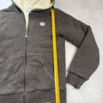 Sweat à capuche zippé doublé Bonpoint unisexe gris anthracite chiné taille 12 ans — vue 7