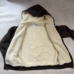 Sweat à capuche zippé doublé Bonpoint unisexe gris anthracite chiné taille 12 ans — vue 10