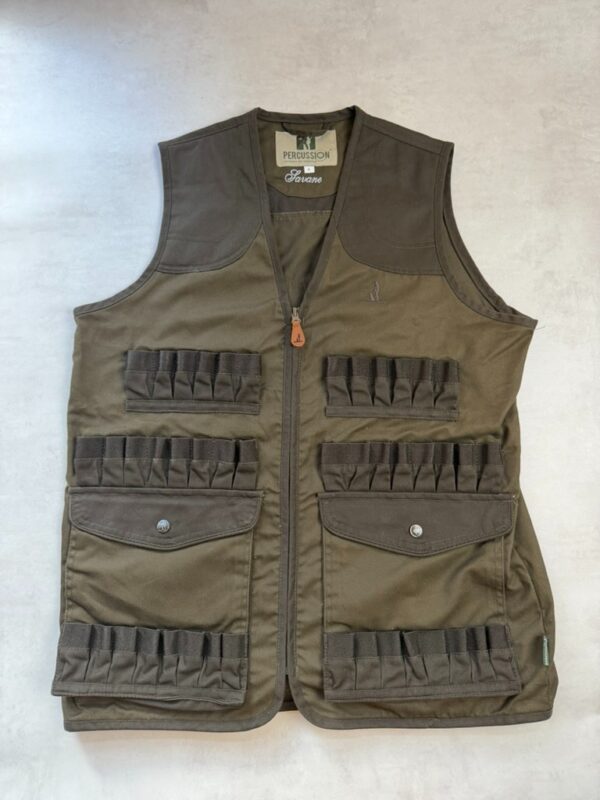 Gilet de chasse Percussion savane homme kaki taille S — vue 2