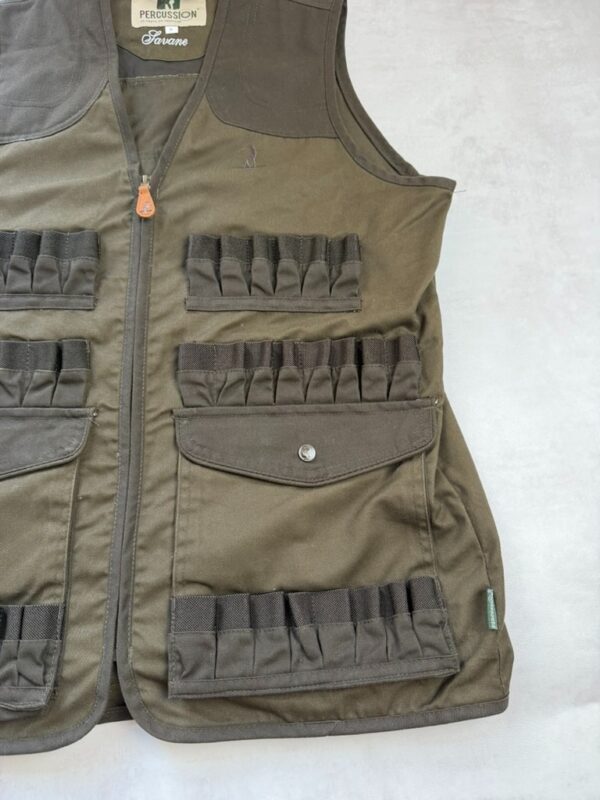 Gilet de chasse Percussion savane homme kaki taille S — vue 3