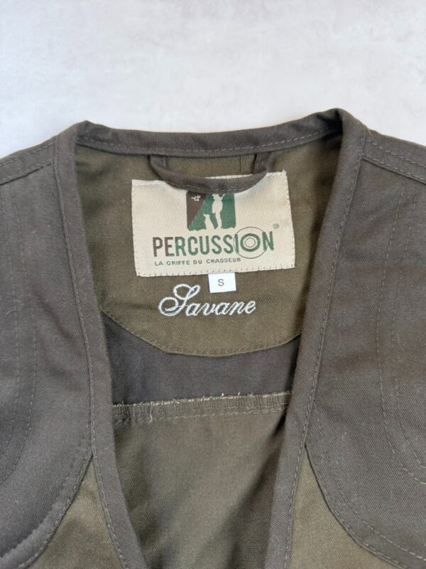 Gilet de chasse Percussion savane homme kaki taille S — vue 5