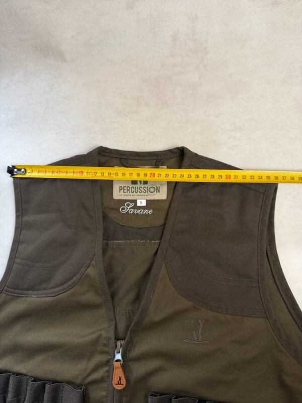Gilet de chasse Percussion savane homme kaki taille S — vue 9