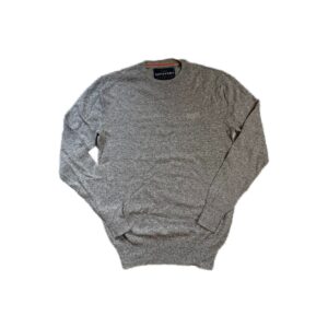 Pull à col rond Superdry homme gris chiné taille S