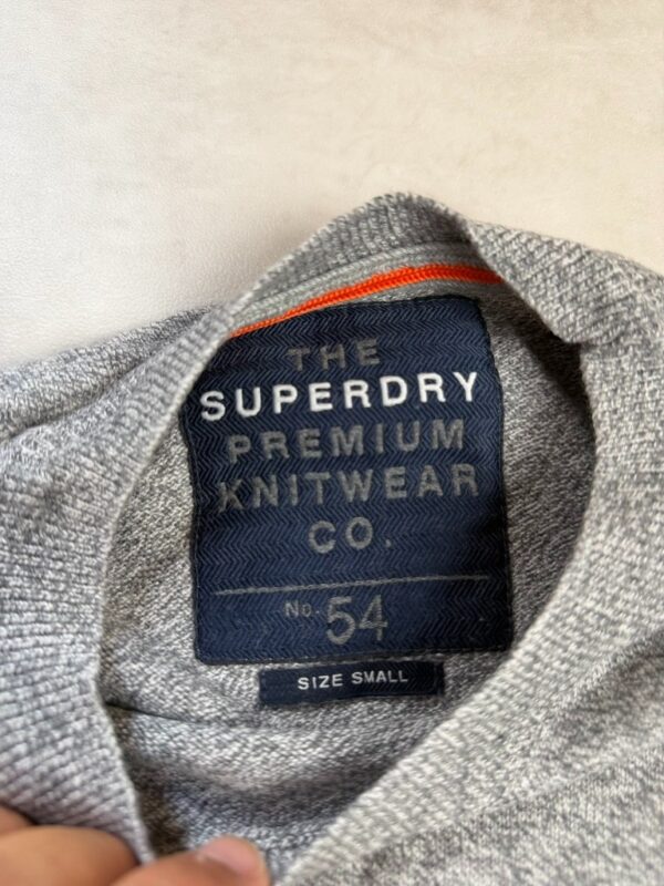 Pull à col rond Superdry homme gris chiné taille S — vue 4