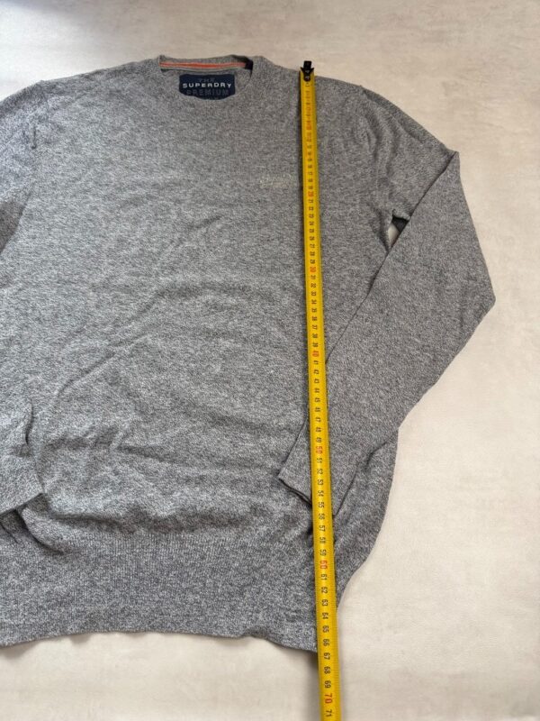 Pull à col rond Superdry homme gris chiné taille S — vue 5