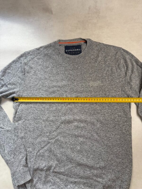 Pull à col rond Superdry homme gris chiné taille S — vue 6