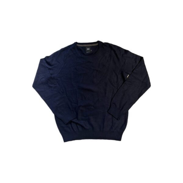 Pull col rond Brice homme bleu marine taille S