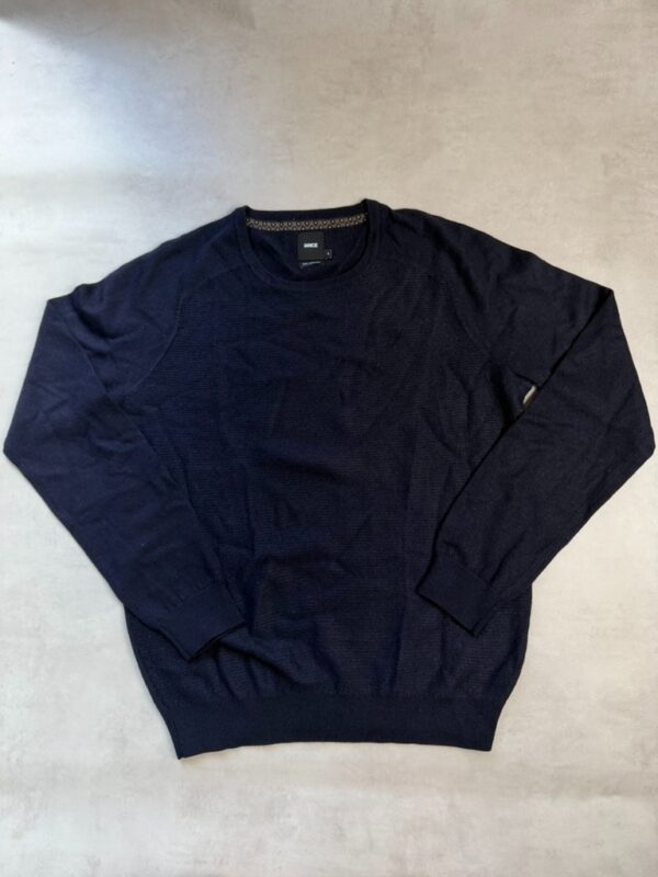 Pull col rond Brice homme bleu marine taille S — vue 2