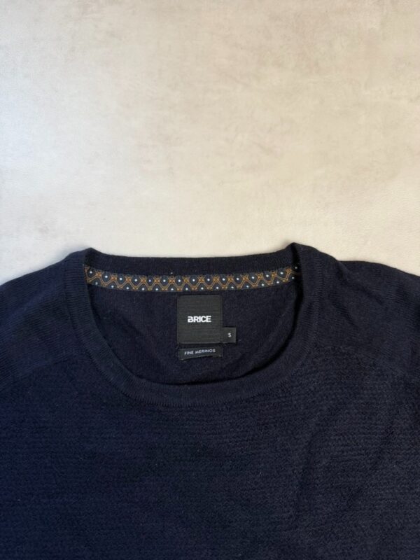 Pull col rond Brice homme bleu marine taille S — vue 3