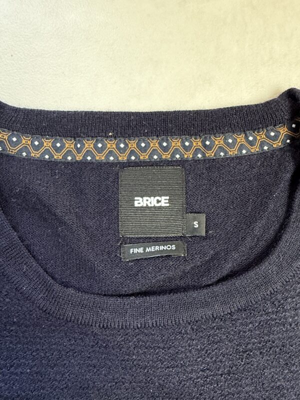 Pull col rond Brice homme bleu marine taille S — vue 4