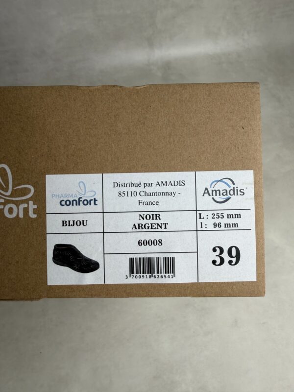 Chaussons montants Pharma Confort Bijou femme noir taille 39 — vue 10
