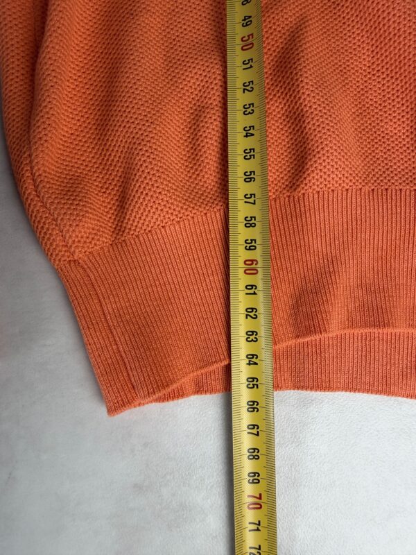 Pull homme à col montant zippé NZA New Zealand Auckland orange caramel taille M — vue 5