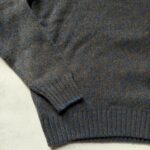 Pull col camionneur NZA New Zealand Auckland Frederick homme bleu chiné/marron taille M — vue 4