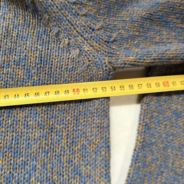 Pull col camionneur NZA New Zealand Auckland Frederick homme bleu chiné/marron taille M — vue 10
