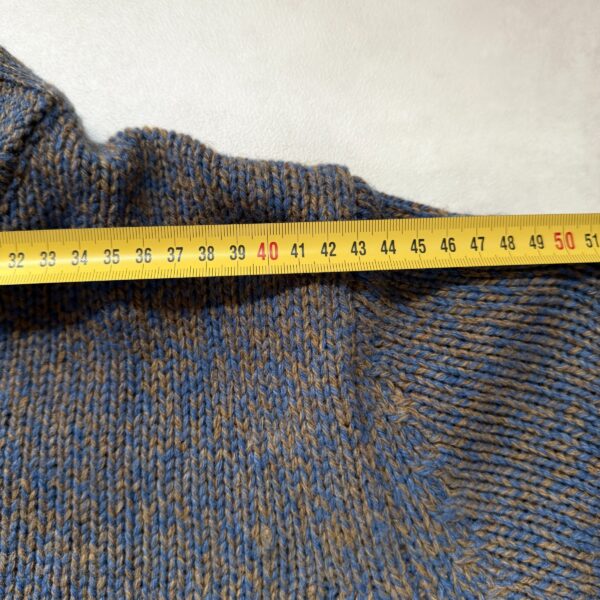Pull col camionneur NZA New Zealand Auckland Frederick homme bleu chiné/marron taille M — vue 11