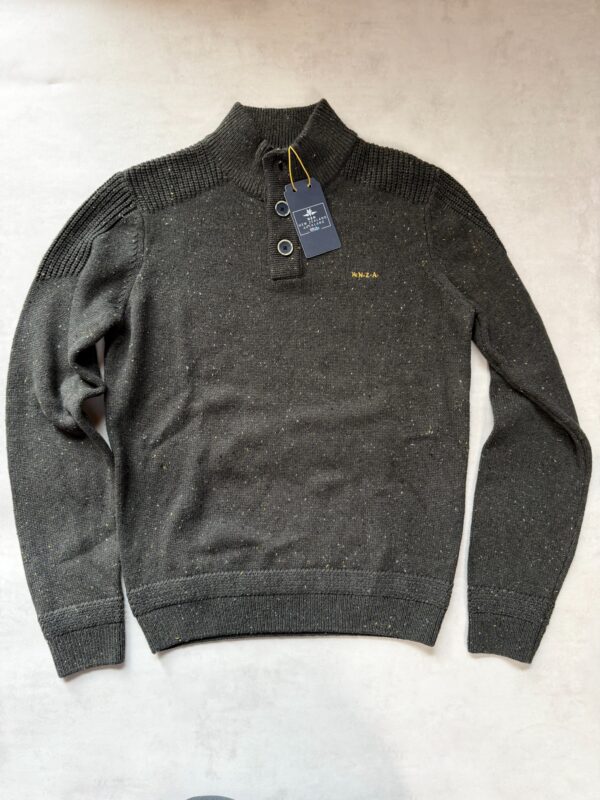 Pull à col montant NZA New Zealand Auckland Conor homme vert bouteille taille M — vue 3
