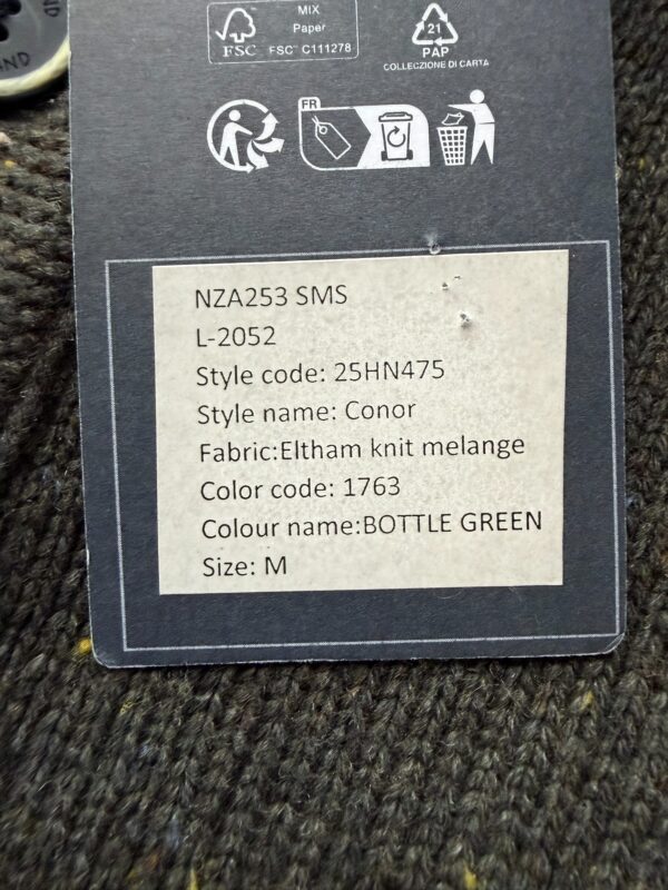 Pull à col montant NZA New Zealand Auckland Conor homme vert bouteille taille M — vue 6
