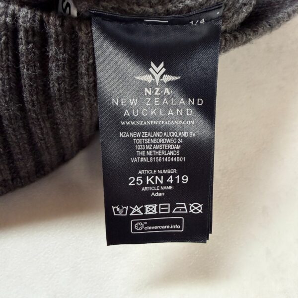 Pull col montant à boutons NZA New Zealand Auckland homme marron chiné taille M — vue 13