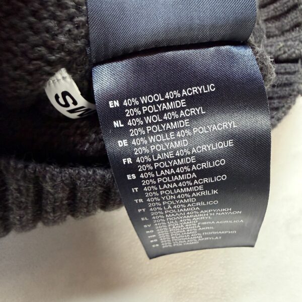 Pull col montant à boutons NZA New Zealand Auckland homme marron chiné taille M — vue 14