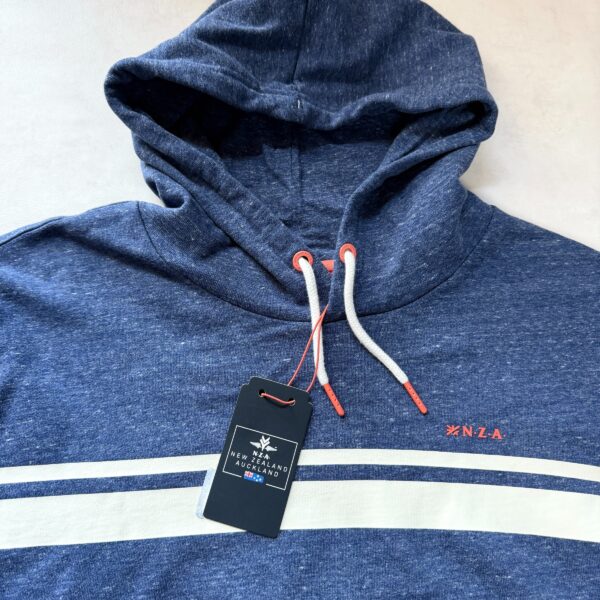 Sweat à capuche NZA New Zealand Auckland Hine Rere homme bleu marine chiné taille 3XL — vue 5