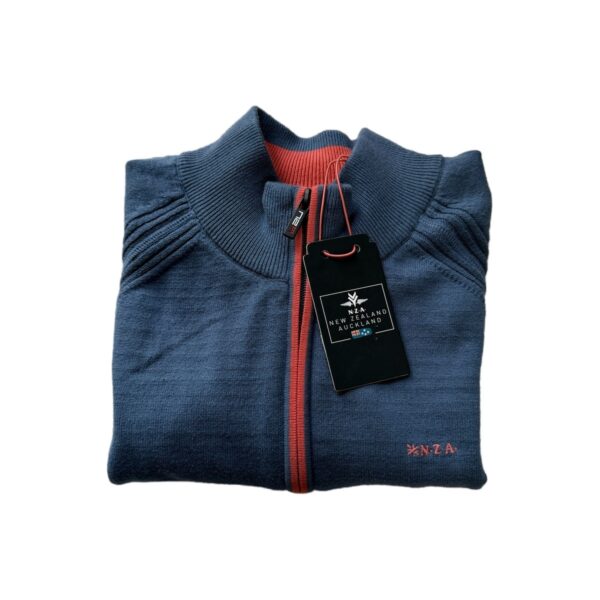 Gilet zippé NZA New Zealand Auckland Oakley homme bleu pétrole taille M — vue 2